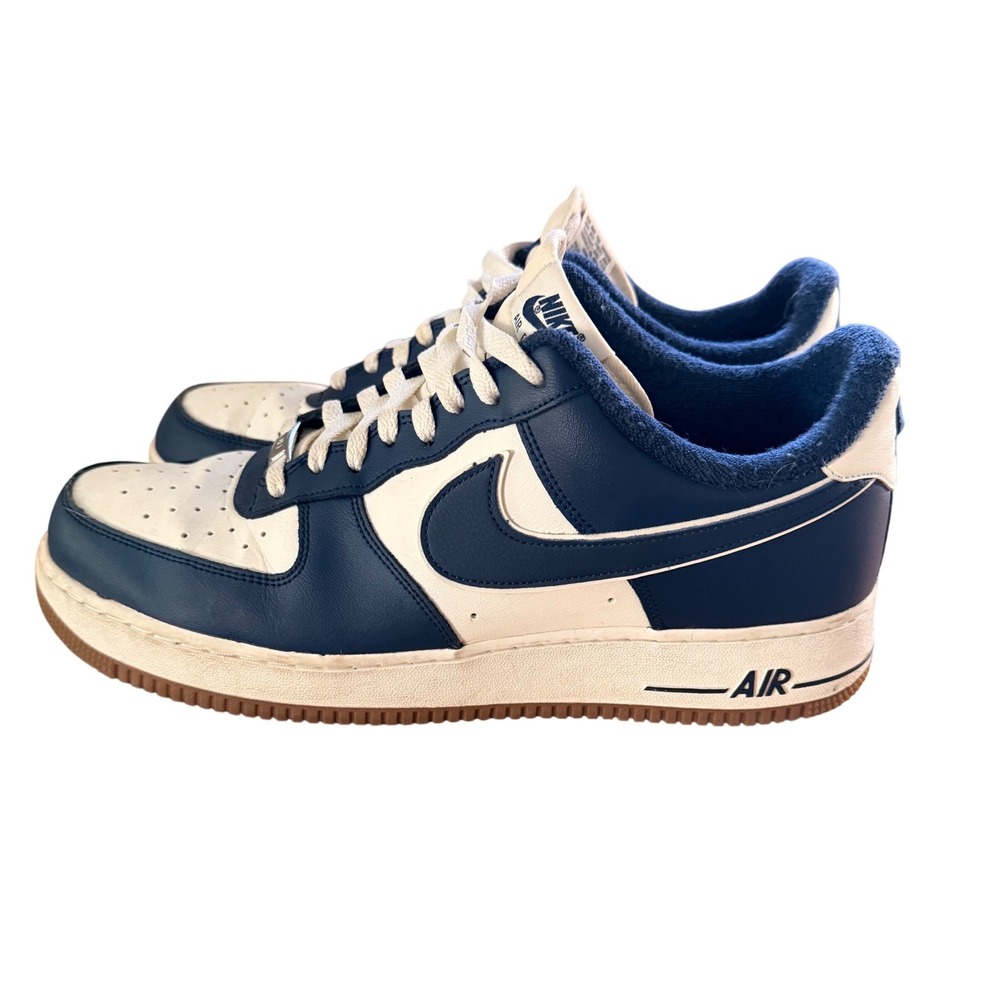 Nike Air Force 1 Low Midnight Navy Sail Gum Sole DQ7659-101 Mens Size 13